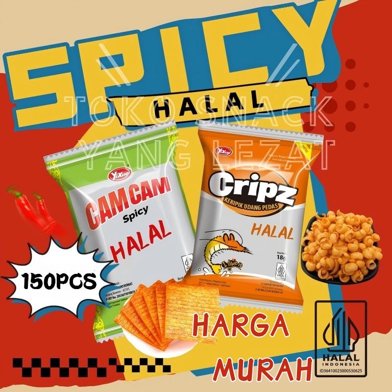 Cemilan Pedas Stick Makanan Ringan Pedas Manis Pendamping Snack Cemilan Pedas Gluten Stik Halal