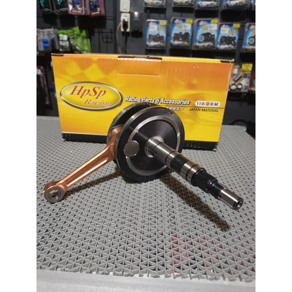 HPSP CRANKSHAFT/KRUK AS/KUR AS SUPRA125 JEK+5mm STANG 103/PEN22/PIN 13 DIJAMIN ORIGINAL