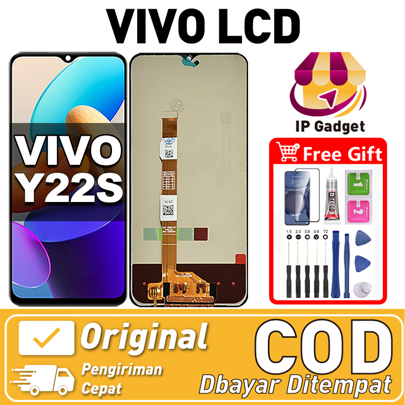 ORI FOR LCD VIVO Y22S Fullset Original LCD HP VIVO Y22S Asli Touchscreen Layar Sentuh HP COD