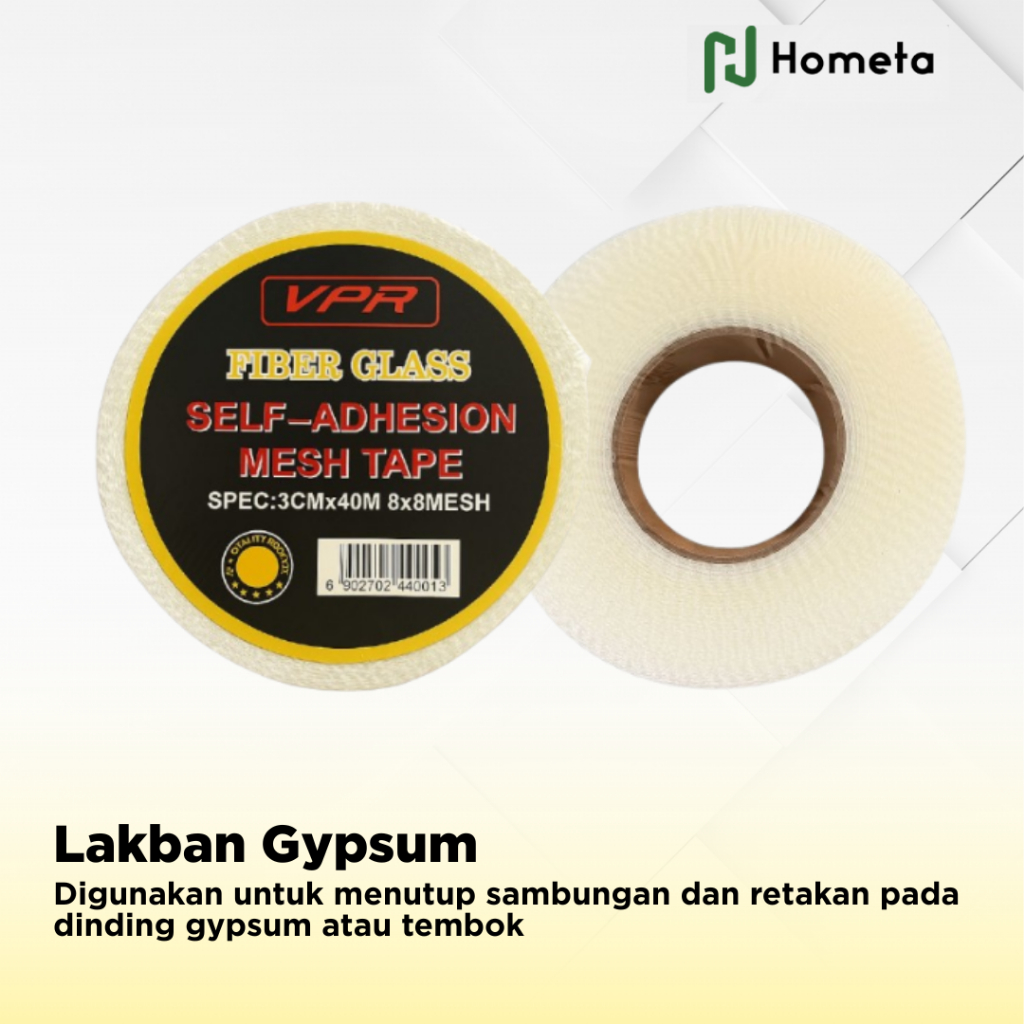 Lakban Gypsum Perekat Kuat Anti Retak Dinding Gipsum