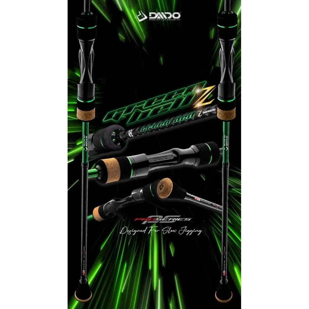 Joran Spinning Light Jigging Daido Green Hell Z  SP 632