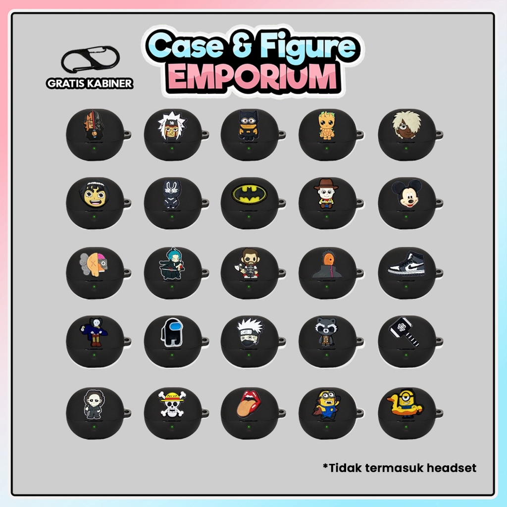 [SC] SoundPeats Clear Karakter Premium Softcase Soundpeats Clear & Jibbitz Karakter Case Sillicon02