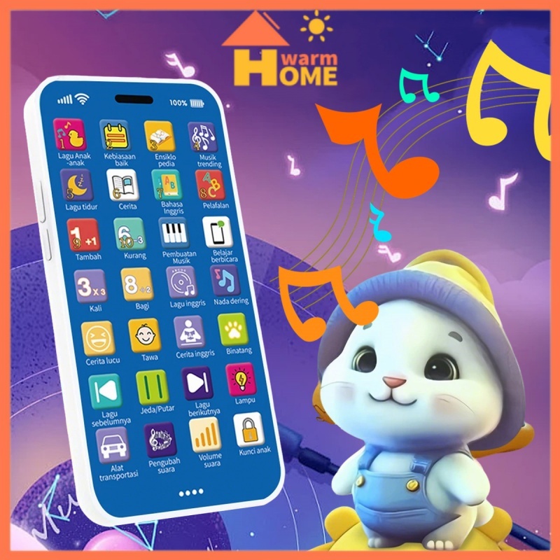 [Ready Stock] hp mainan anak anak Telepon Seluler Anak-anak Mainan Ponsel Bayi iphone anak anak fung