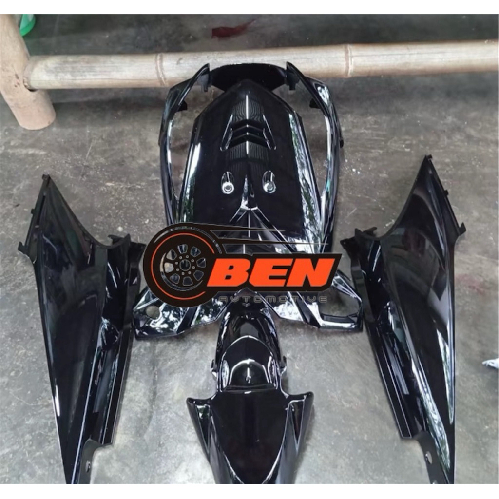Full Set Body Halus beat karbu 2008-2012 Hitam Glossy