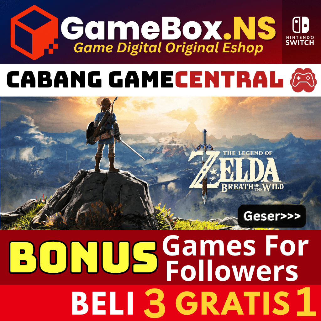 The Legend of Zelda : Breath Of The Wild | Zelda BOTW Nintendo Switch