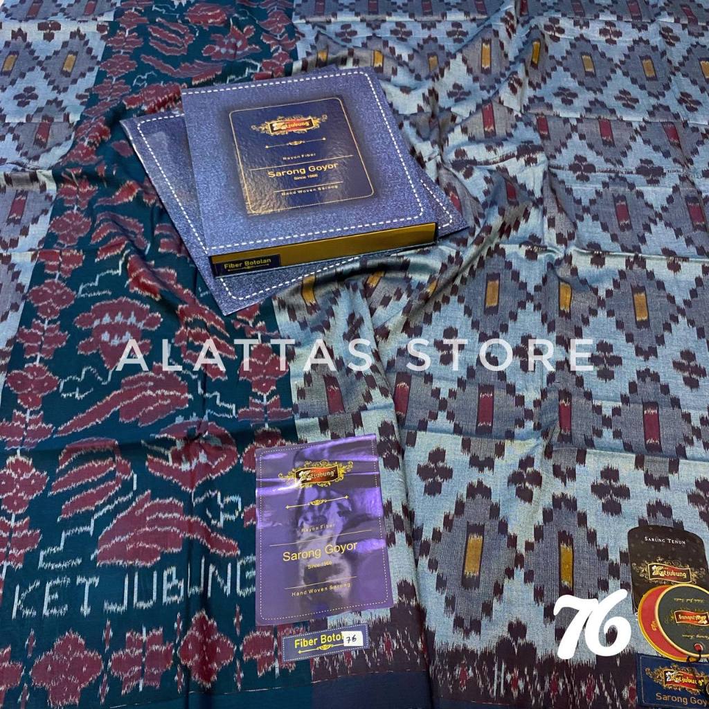 (WR) Sarung Tenun Goyor Ketjubung Gold Original GRATIS ONGKIR SARUNG GOYOR KETJUBUNG TERBARU HARGA M