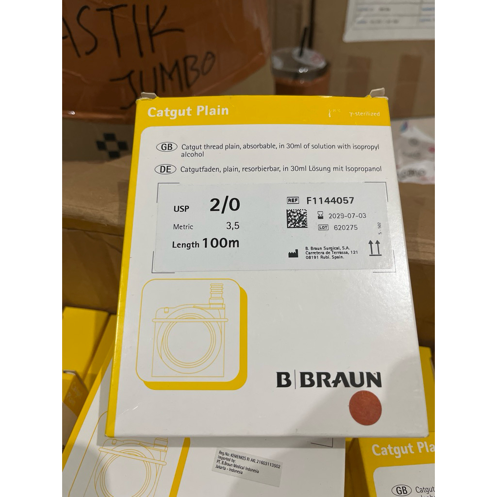 Catgut Plain 2/0 100meter Bbraun