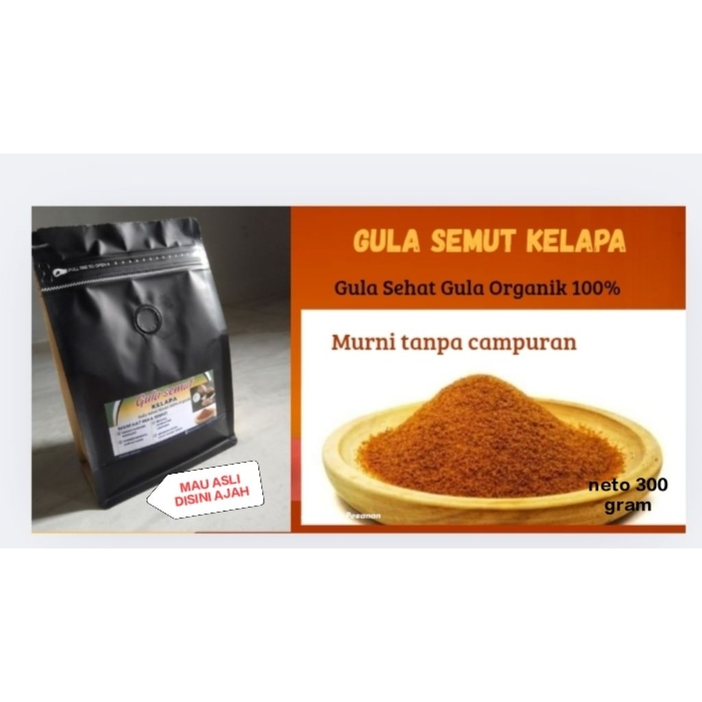GULA SEMUT KELAPA 100%ORGANIK GULA SEHAT GULA MURNI