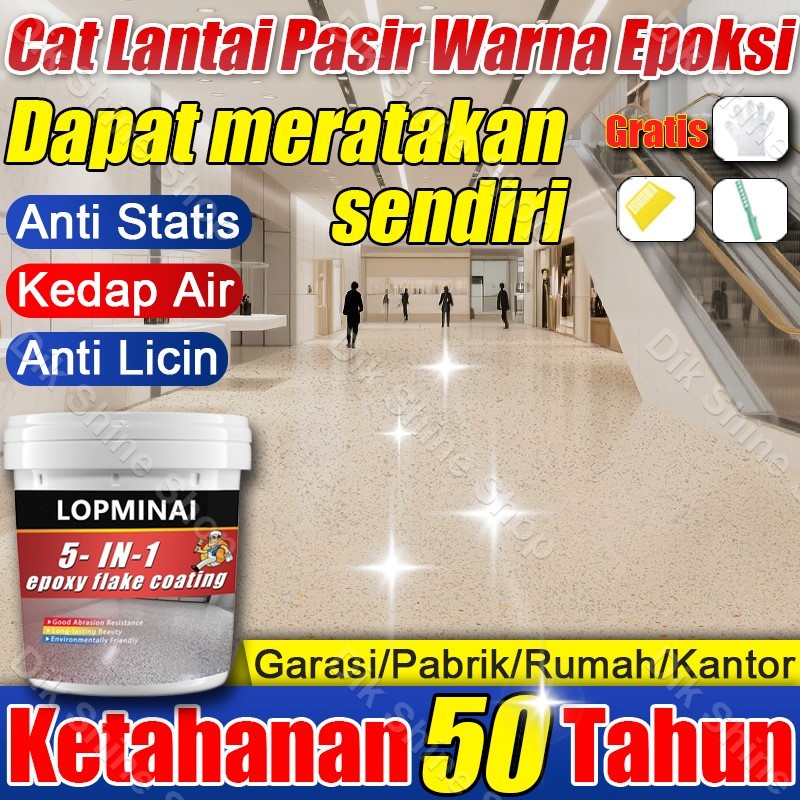 Cat epoxy lantai  Cat lantai kamar mandi Cat tekstur pasir Anti tekanan tahan aus