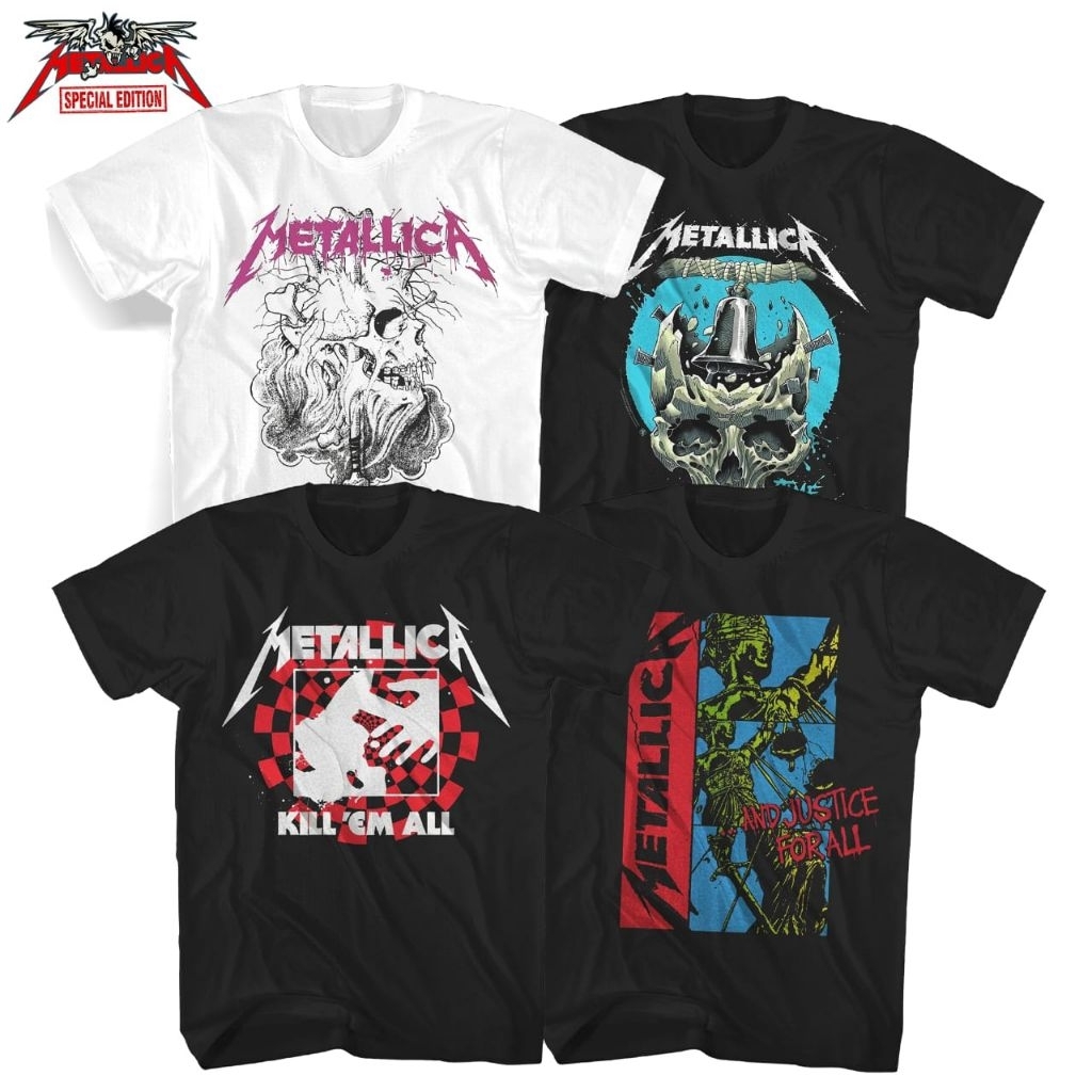 Kaos METALLICA Kaos Musik Band Pria Wanita