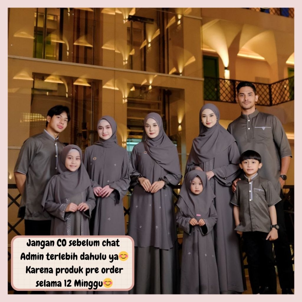 Amarashira sarimbit lebaran 2026 by Isa Hijab OPEN PRE ORDER (READY FEBRUARI 2026) Family set couple