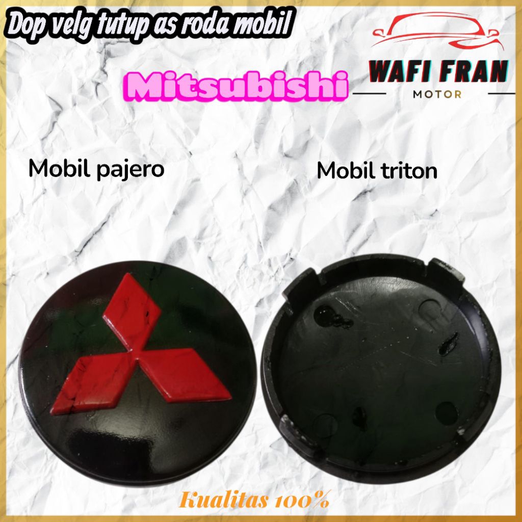 Dop velg tutup as roda mobil Pajero Triton variasi 2012-2017