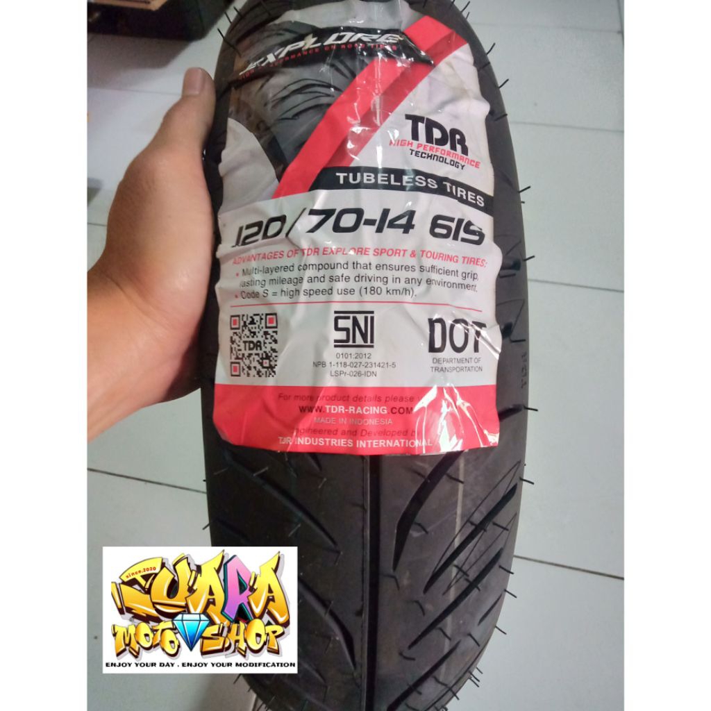 Ban depan tdr yamaha aerox 155 pcx 150 ( belakang ) ukuran 120/70 - 14