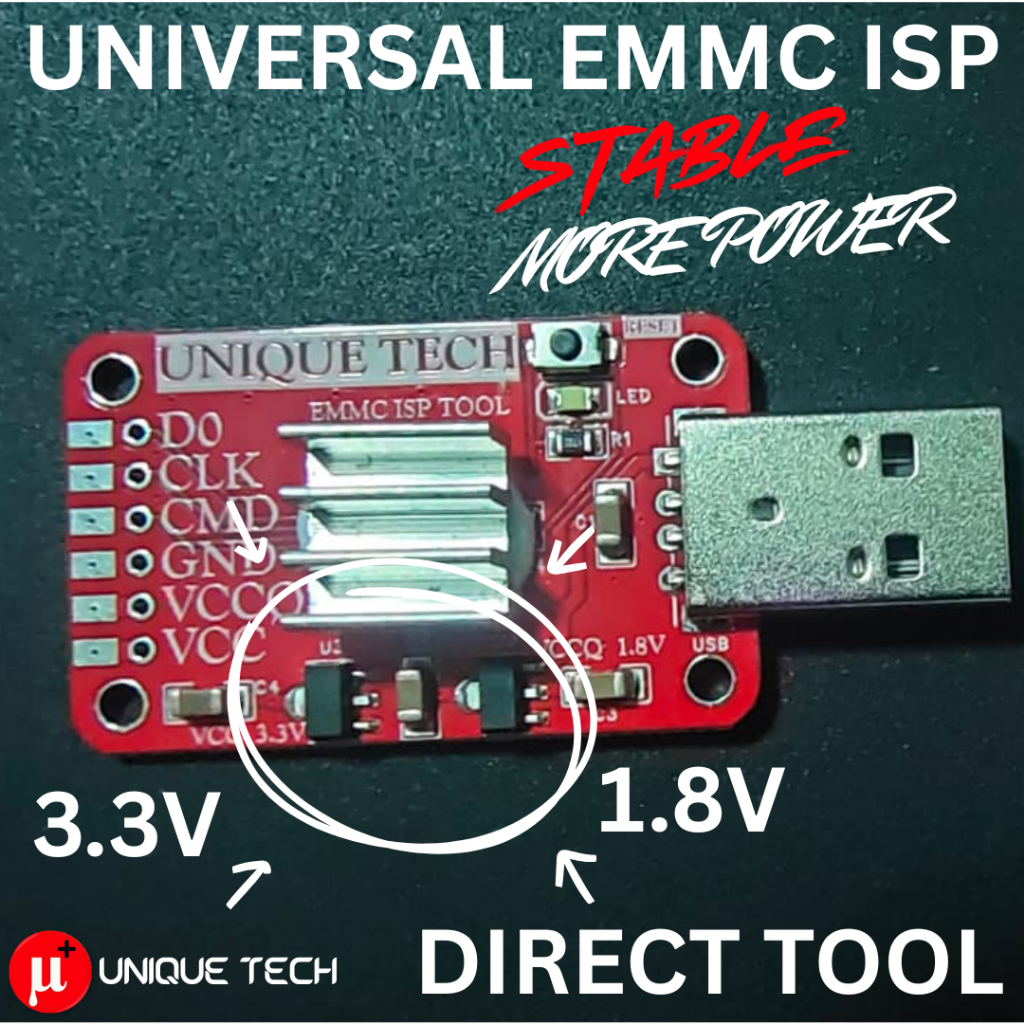 ETHR | ISP DIRECT EMMC TOOL B866F B860H UNIVERSAL ITOOL WPTOOL UNLOCK STB ANDROID POLA FRP PASSCODE