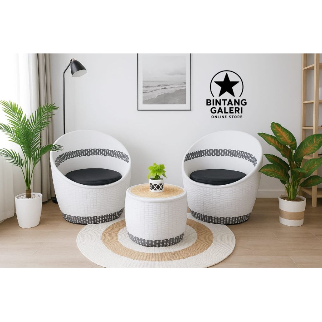 Kursi Teras Gentong Rotan Sintetis Kursi Teras Minimalis Terbaru