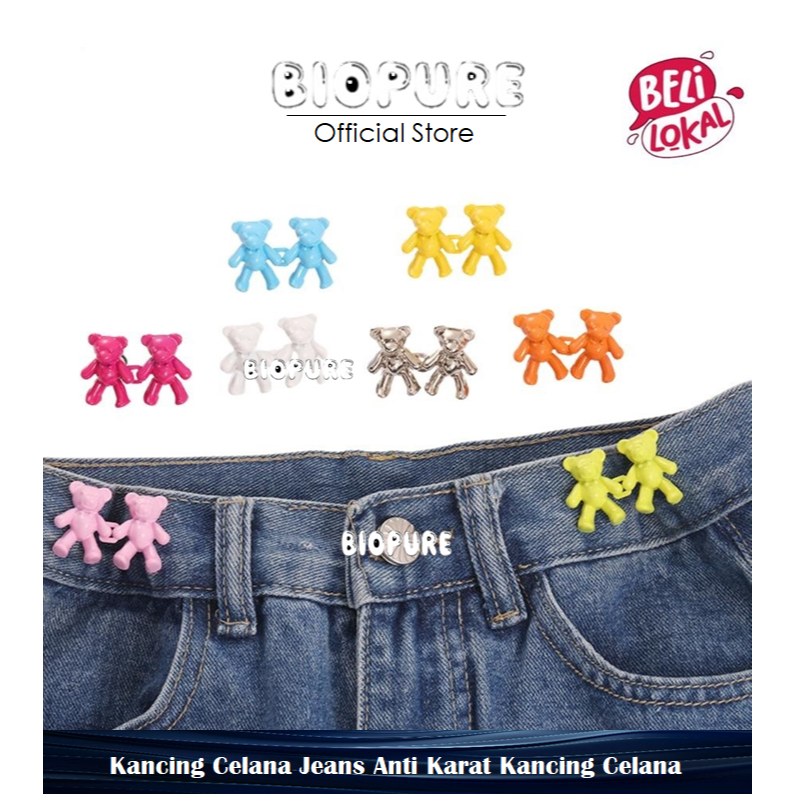 Kancing Celana Jeans Anti Karat Kancing Celana Bahan Metal Bisa Lepas Pasang Premium