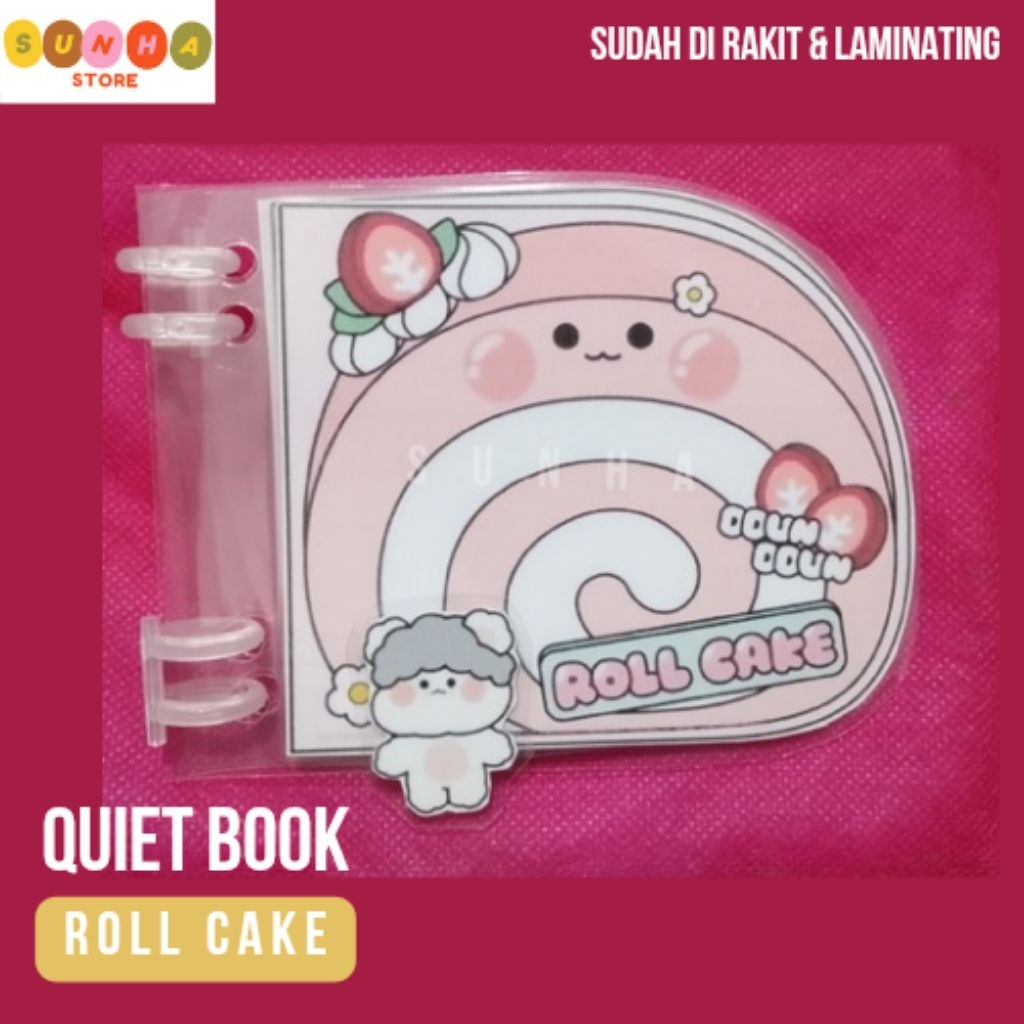 [47] Quiet book roll cake/ paper doll book Roll cake / paper doll house roll cake