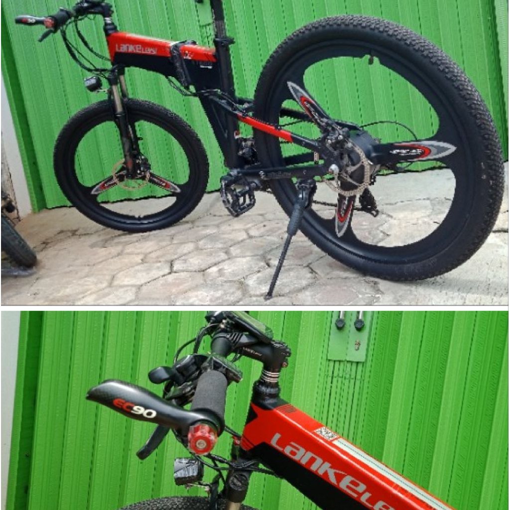 Sepeda listrik MTB Elektrik Lankeleisi 500watt Lithium