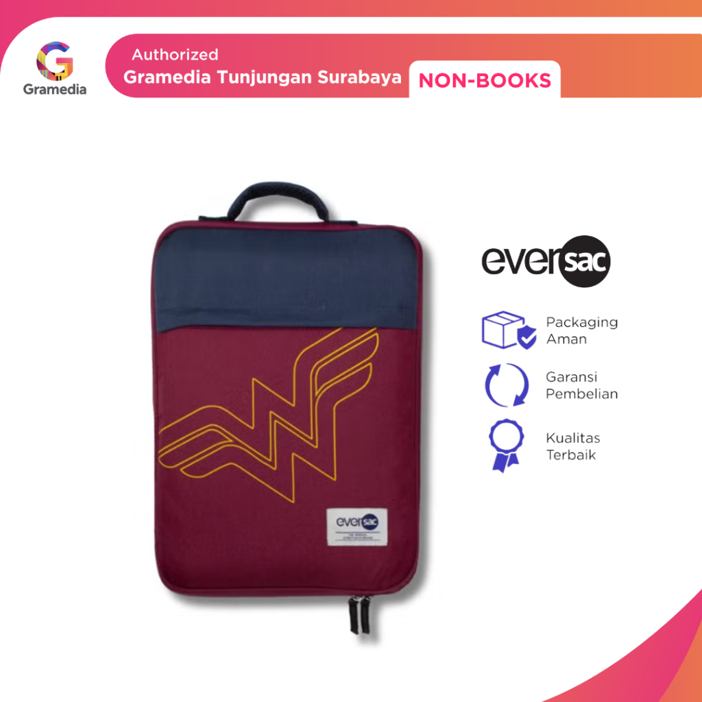 Gramedia Tunjungan : Eversac Tas Sarung Laptop Sleeve Wb Wonder Woman