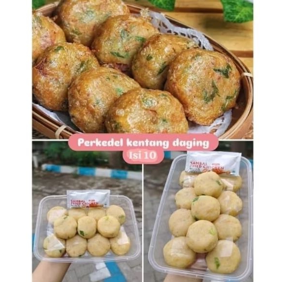 Perkedel Kentang daging sapi isi 10 bj