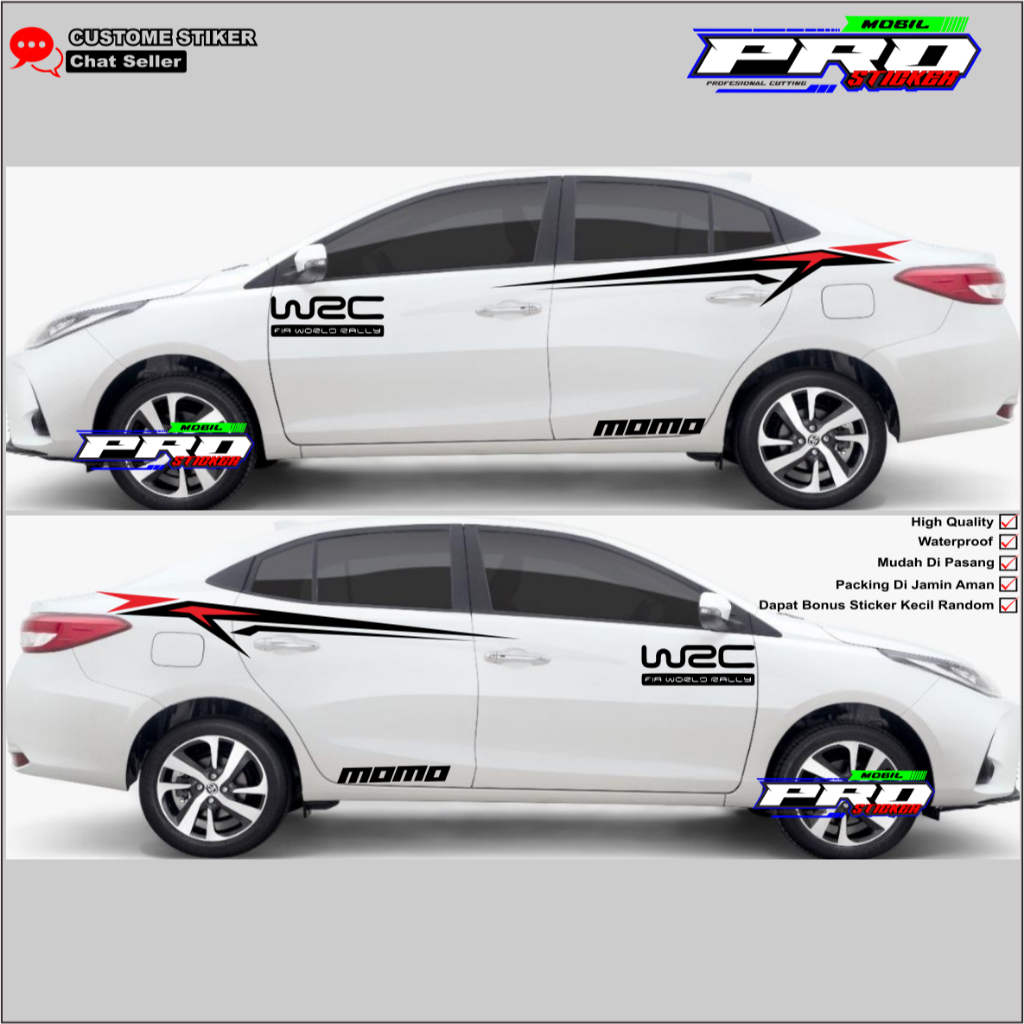 TERBARU STIKER STICKER MOBIL TOYOTA SEDAN CIVIC VIOS CAMRY COROLLA