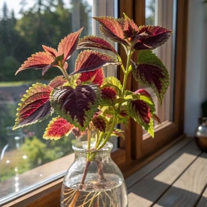 Tanaman Hias Miana Ungu Velvet Queen Coleus Blumei Segar Siap Tanam Berakar