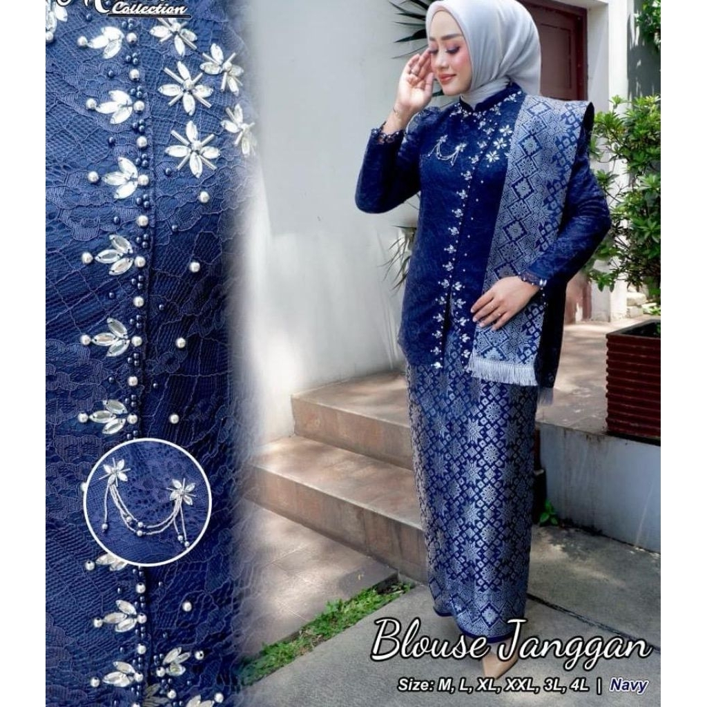 Kebaya janggan modern || Kebaya janggan modern premium || Kebaya janggan one set || Kebaya janggan k