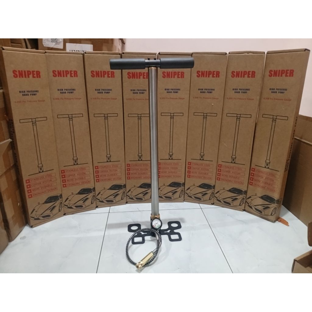 Pompa PCP 60000 PSI | Pompa Pcp Sniper | pompa pcp murah | Pompa PCP Kaki Lipat | Pompa Pcp 3 Stage