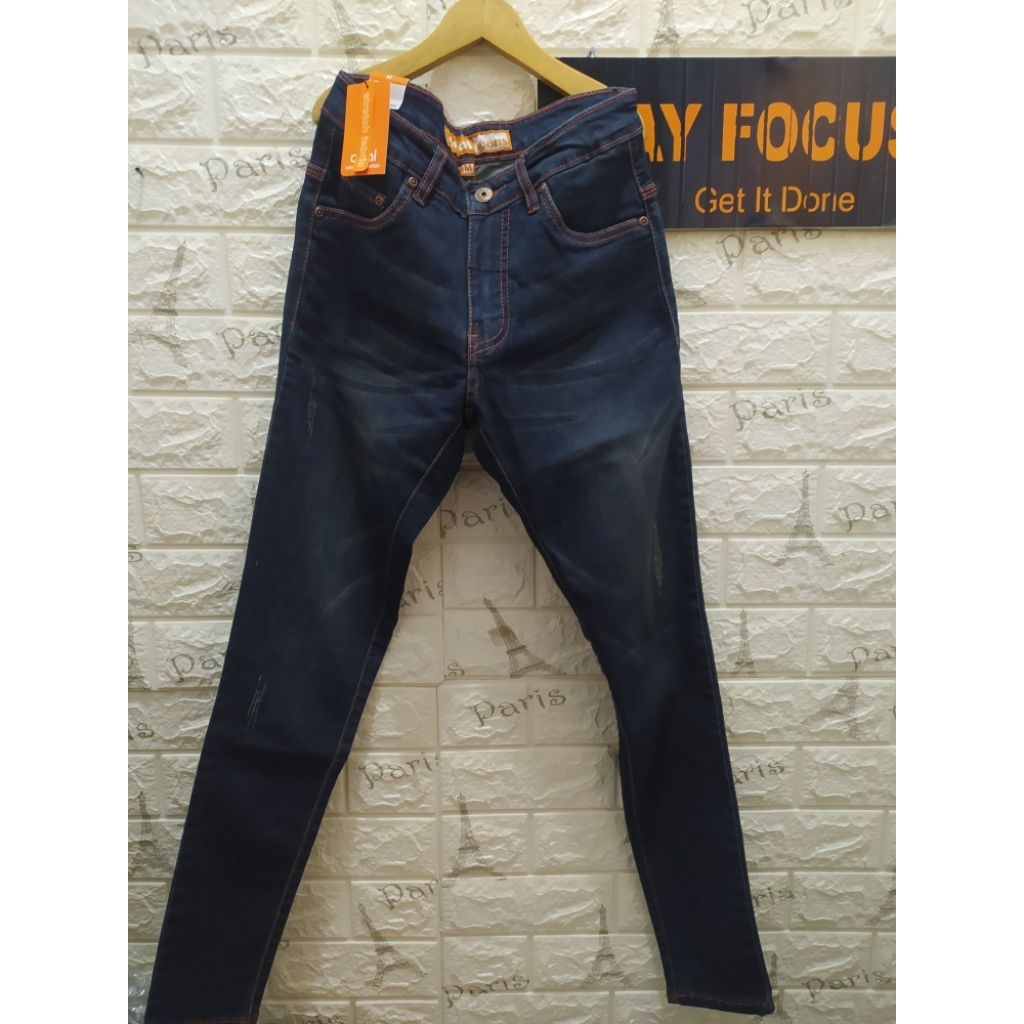 Skinny jeans wanita dual jeans