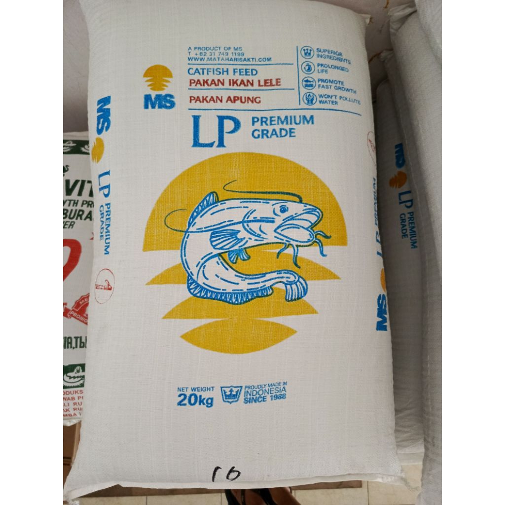 ( 20 Kg & 30 Kg) LP ( -1, -2 & -3 ) Pakan Lele, Pelet Apung. "ORIGINAL"