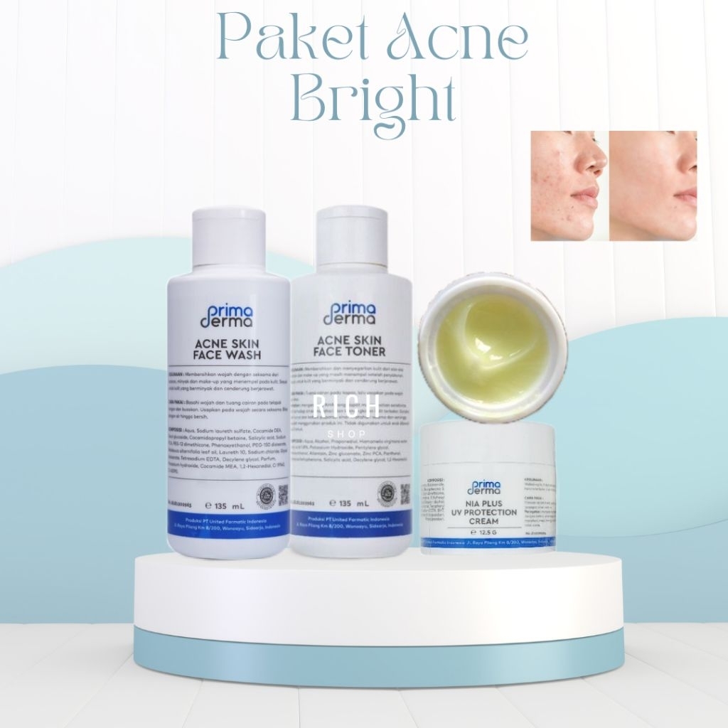 Primaderma Paket Acne Bright / Acne white / Acne glow