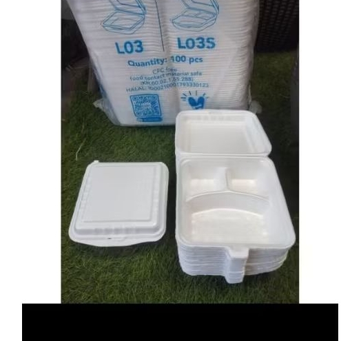 Styrofoam sekat ukuran 18×18×5cm kode LO35 merk LUX/10 pcs