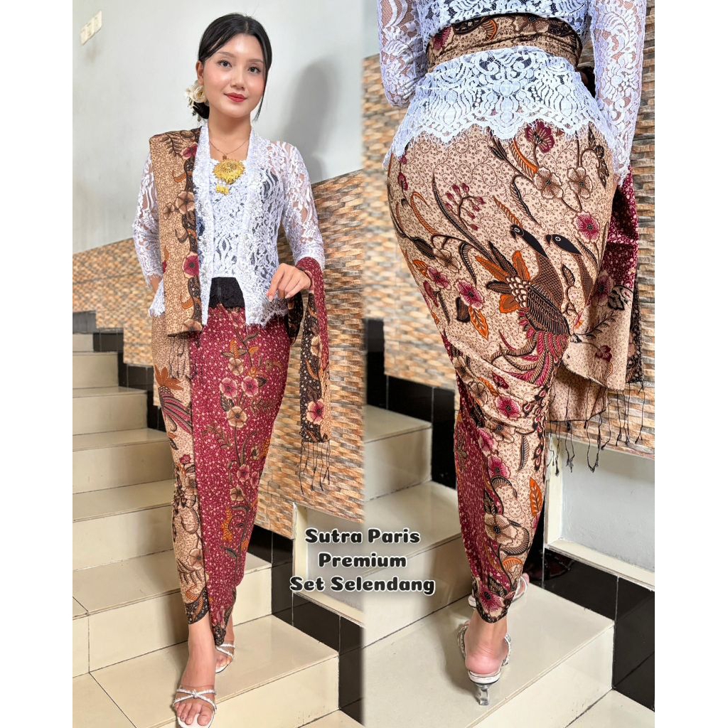 kain bali sutra paris batik selendang super premium