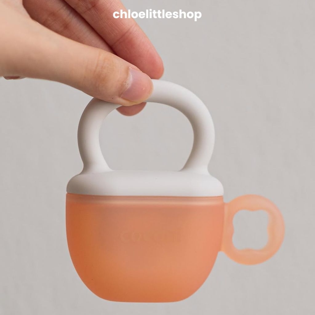 Coconi Ice Pop Teether | Teether + Cetakan Es Buah Bayi 2-in-1 Food Grade Silicone | Aman untuk 4 Bu