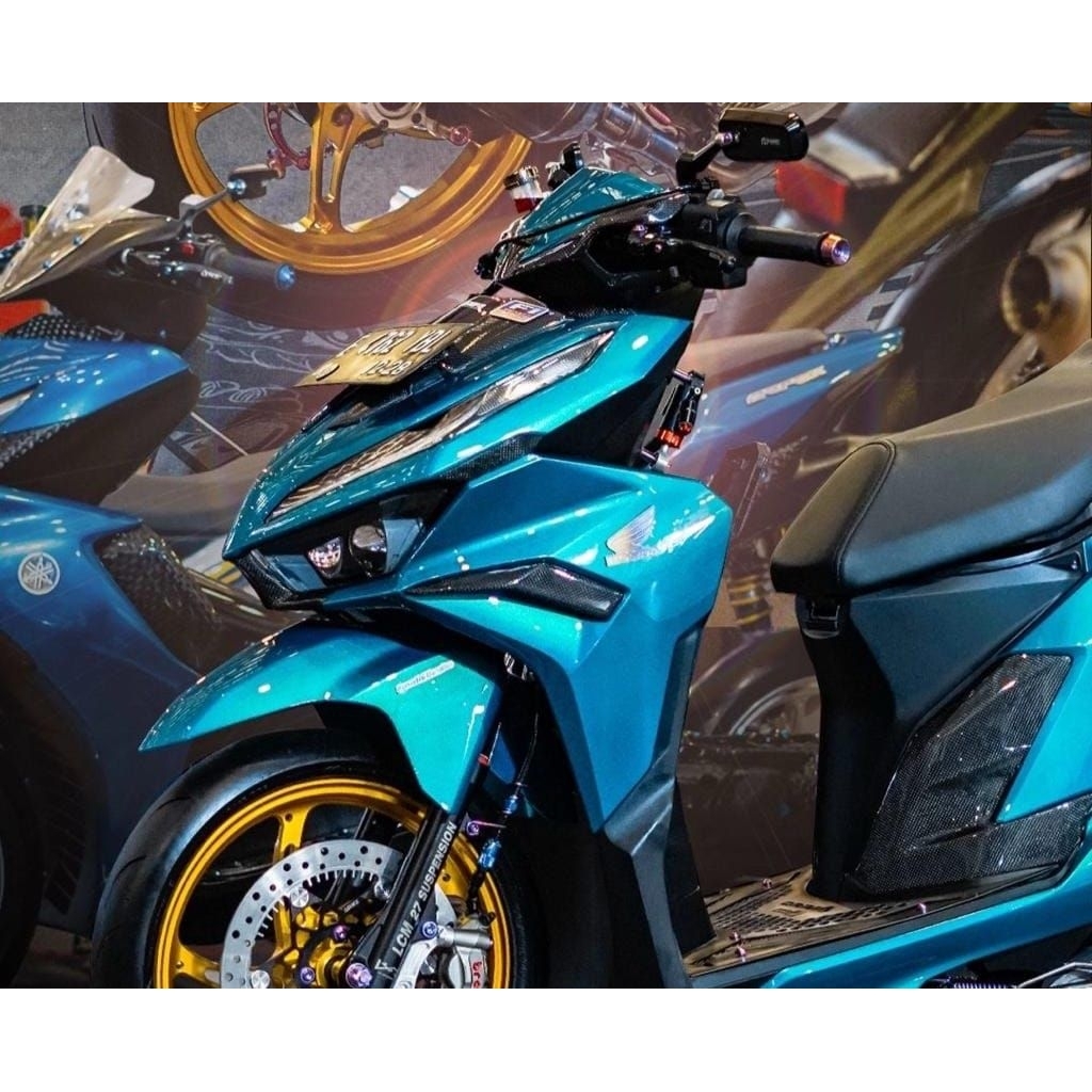cat mobil&motor warna biru tosca metalic cat PU original cat custom