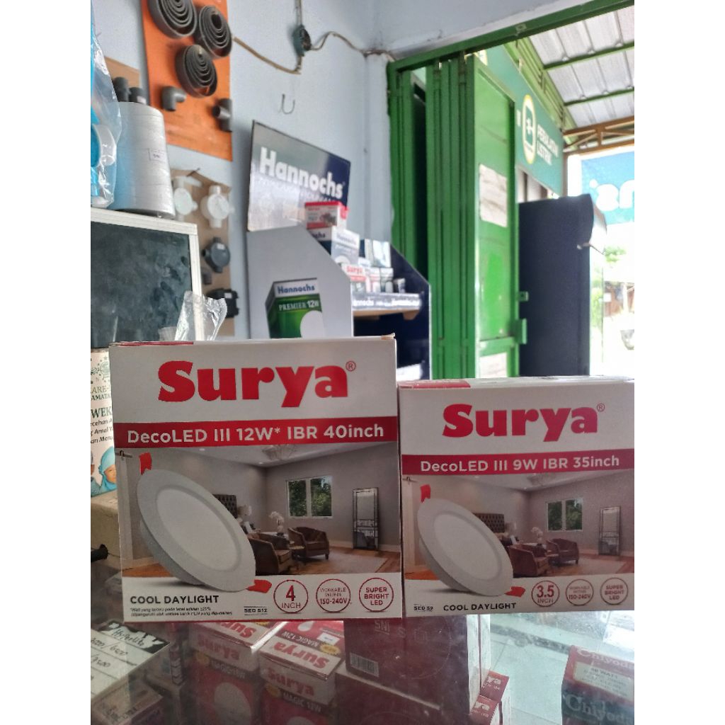 SURYA DOWNLIGHT 9WATT 12WATT