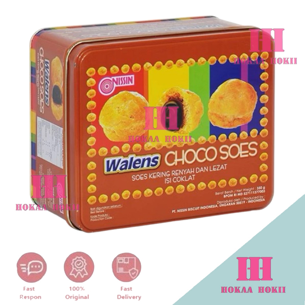 Nissin Walens Choco Soes Kaleng 350gr