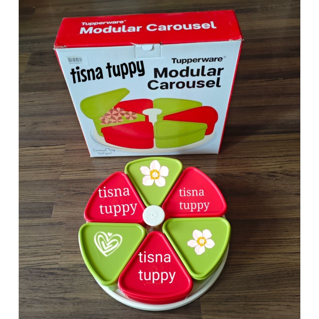 modular carousel tupperware toples snack bisa diputar