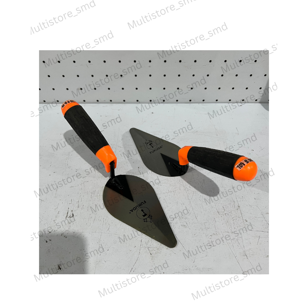 FUKUDA Cetok Semen gagang karet 6" / Sendok Semen Fiber Fukuda Cetok Ujung Lancip