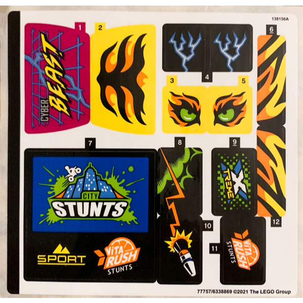 Lego Sticker Part 60295stk01 Sticker Sheet for Set 60295 - (77757/6338869)