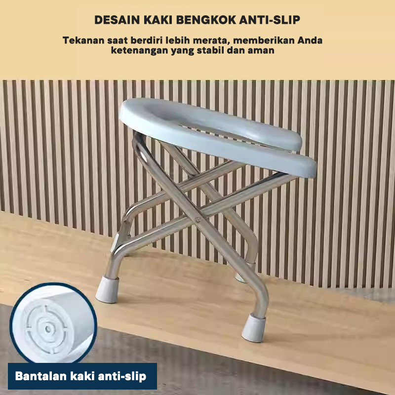 Alat Bantu Kursi Toilet Kursi Kloset Bantu Stainless Steel / Alat Bantu Duduk Di Toilet Jongkok /