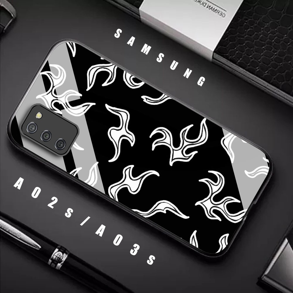 RR27 Softcase Kaca Samsung A02s/A03s Terbaru Casing Handphone Pelindung Kamera Protect HASTENS.ID