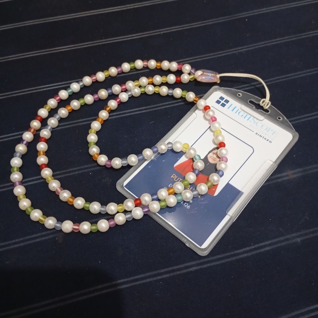 lanyard manik manik hp & ID Card