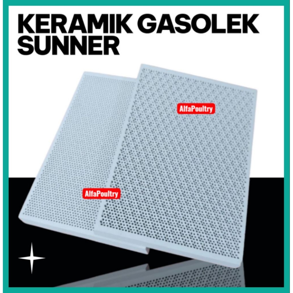 KERAMIK GASOLEC SUNER GAS/PEMANAS INFRARED