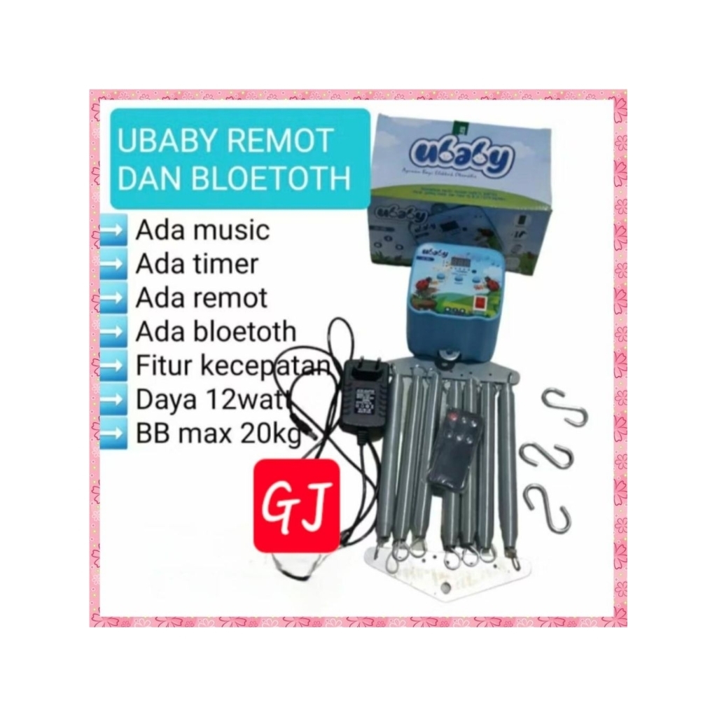 Ayunan Bayi Elektrik U BABY  Electric Baby Cradle Otomatis Timer ayunan listrik otomatis 7 per