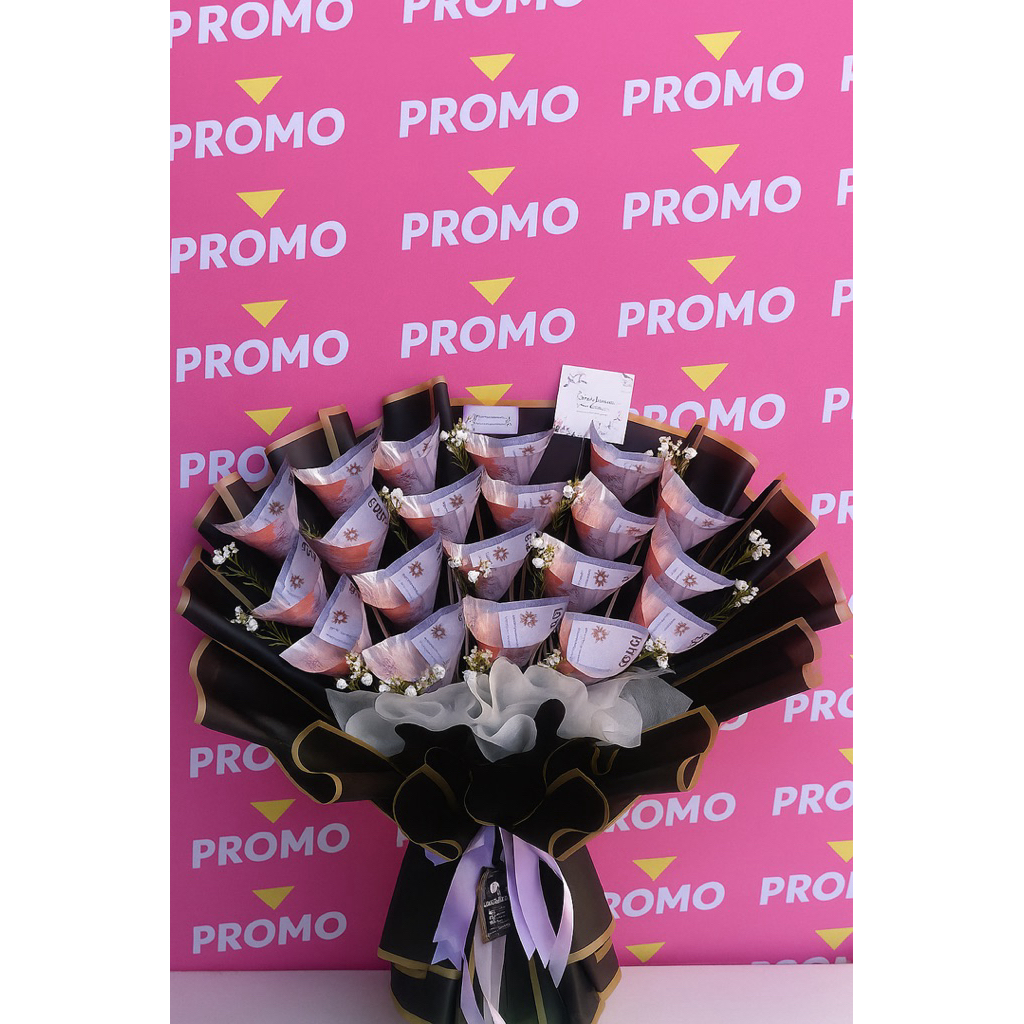 bouquet uang 20 lembar