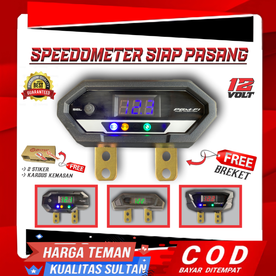 SPEEDOMETER VARIASI,SPIDOMETER UNIVERSAL,SPIDO CUSTOM ISI VOLMETER,SPEDO VOLTMETER,SET PANGKON+SEIN,