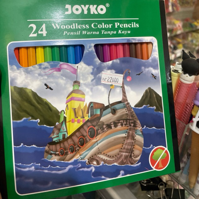 Joyko Pensil Warna Besar / Pensil Warna / Pensil Gambar