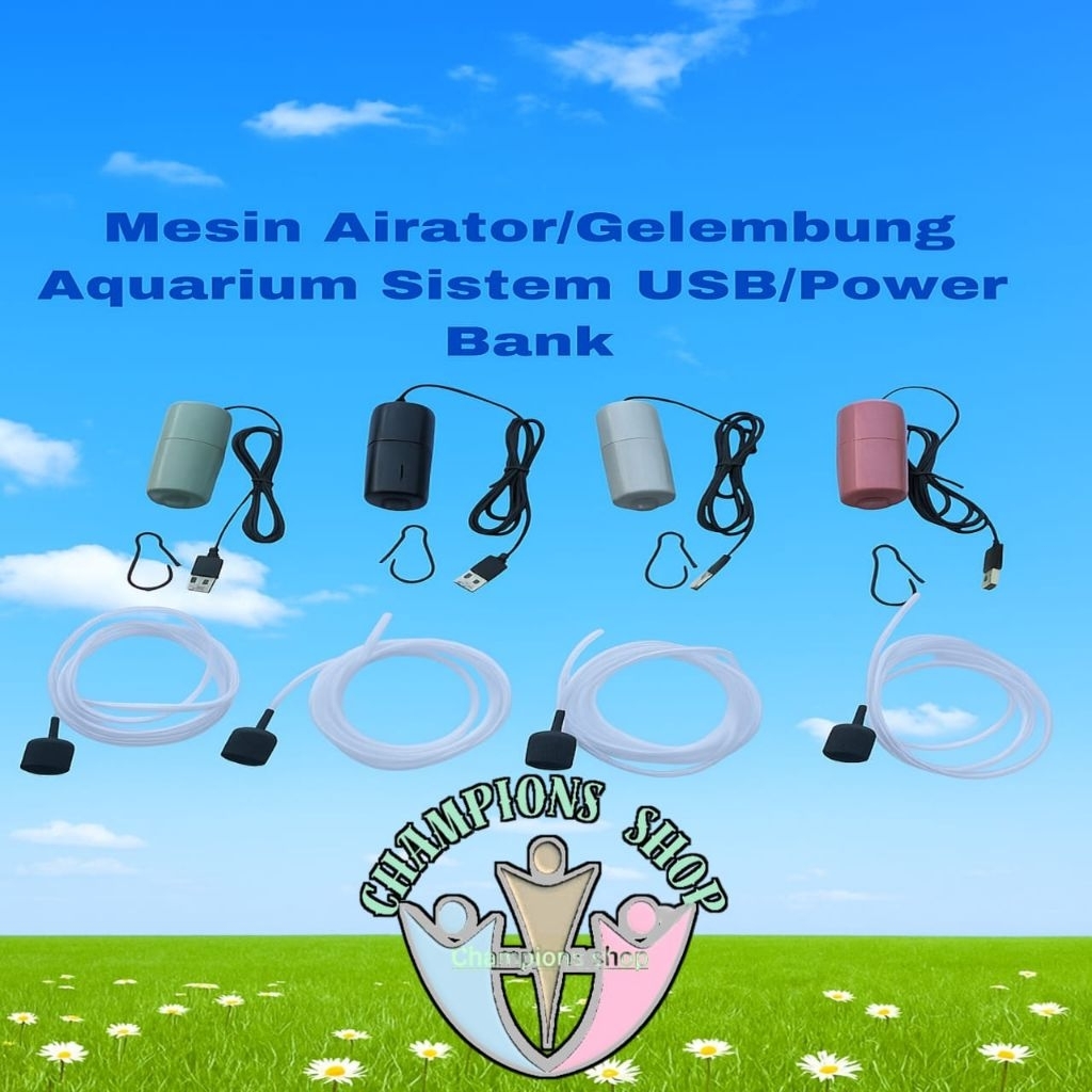 Mesin Airator/Gelembung Aquarium sistem USB/ Power bank