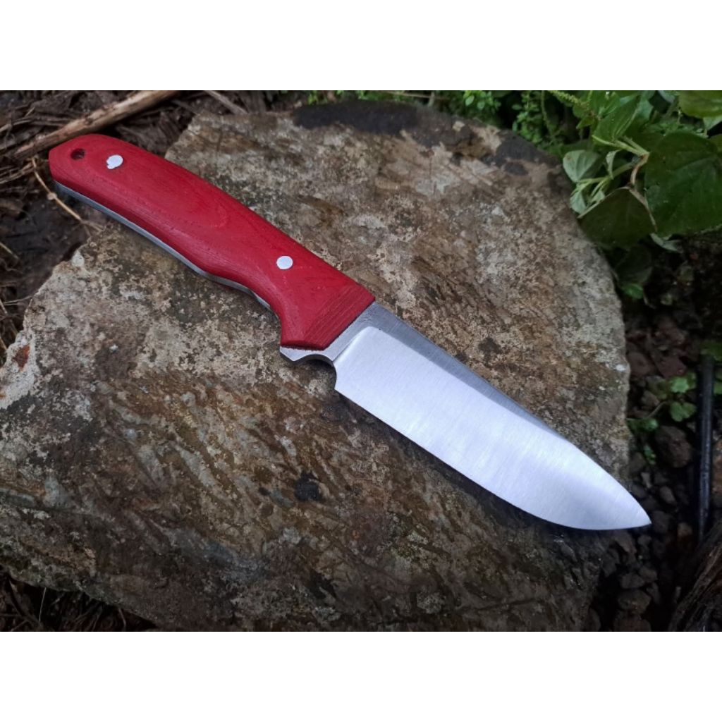 Pisau Bushcraft / Camping Bahan Baja Carbon